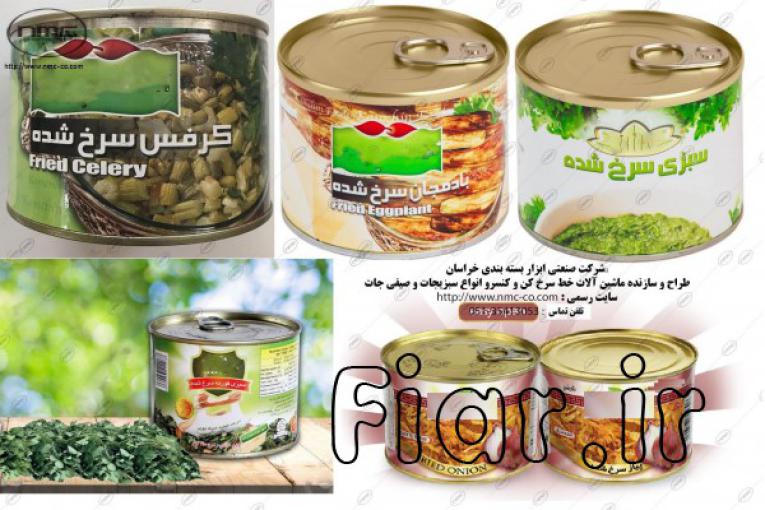 ماشین آلات خط تولید و بسته بندی کنسرو پیاز سرخ شده