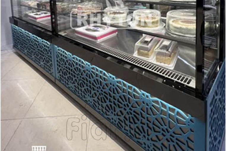 🍰یخچال شوکیک(ریتون شاپ) نمایش دسروشیرینی با نورپردازی