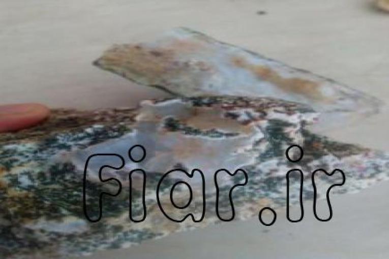 فروش بار جدید عقیق خزه ای  راف کاشان